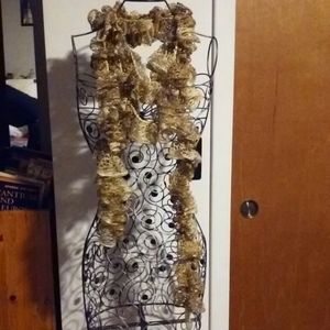 8ft Golden Boa Neck Scarf